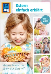 Aldi's Easter booklet front page.