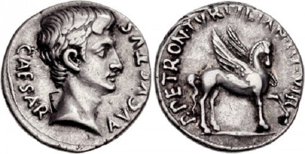 A denarius. / Photo: CNG coins,denarius, cash, caesar, roman empire