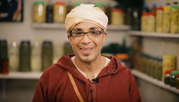 One of the Moroccan Christians appearing in the espisodes. / Video caption,moroccan christians, tv, episodes, video, youtube
