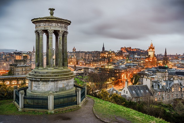View of Edinburgh, in Scotland. / Giuseppe Milo (Flickr),Glasgow city centre, scotland