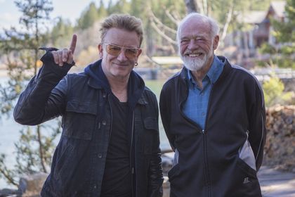 Bono and Eugene Peterson. / Fuller Theological Seminary