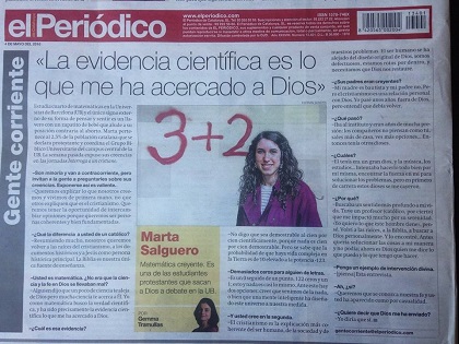 The interview in the paper edition of El Periódico.