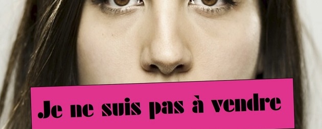 A campaign against human trafficking in France.,human trafficking, law, france