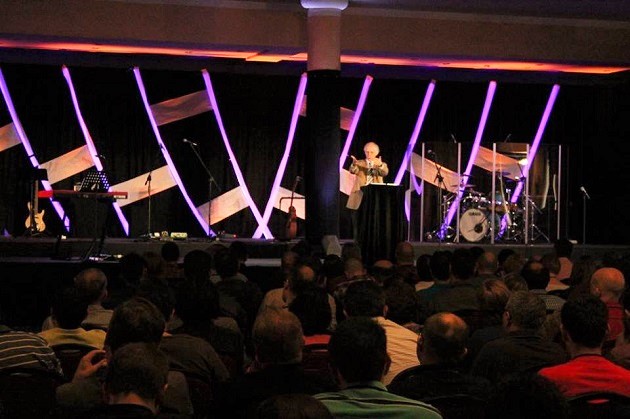 John Piper in one of the 2016 European Leadership Forum plenary sessions. / FOCL,john piper, european leadership forum, 2016