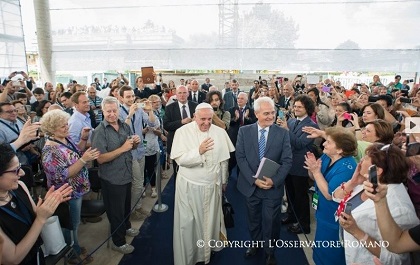 Pope Francis and Giovanni Traettino during their meeting in July 2014. / Osservatore Romano