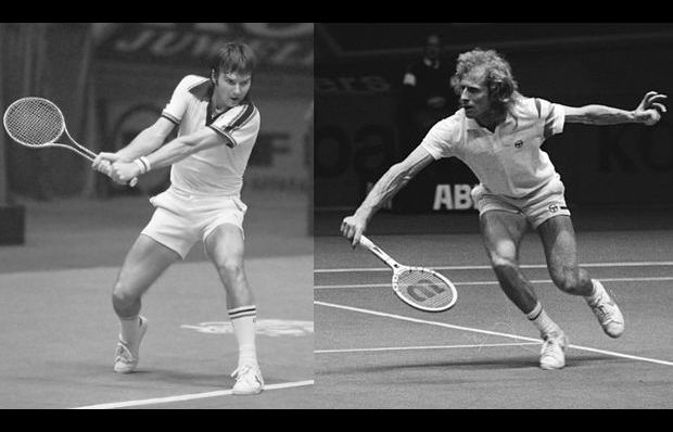 American tennis player Vitas Gerulaitis at the 1978 ABN World Tennis Tournament in Rotterdam, The Netherlands and ABN-tennistoernooi in Rotterdam; Jimmy Corners in actie (Wikimedia),