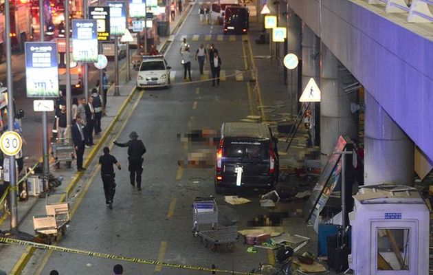 Istanbul's Ataturk airport after the attack,