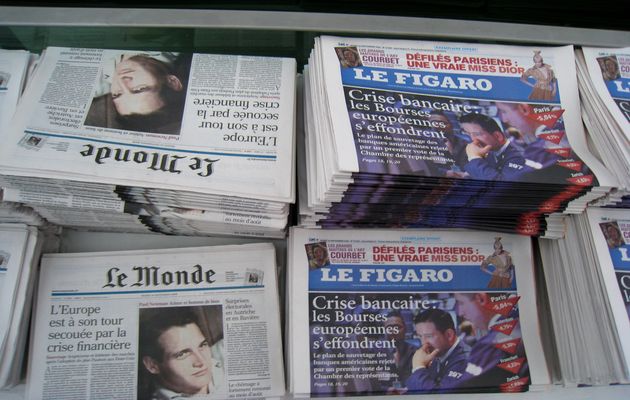 French daily newspapers. ,