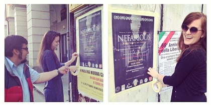 Advertising the showing of the film Nefarious: Merchant of souls. / ATR Instagram