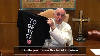 Pope Francis greeted millennials in a You tube video.  / Facebook Together 2016