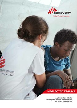 Neglected Trauma, the MSF report. / MSF