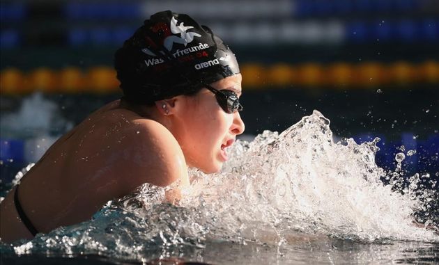 Yusra Mardini won her heat in the 100 metres butterfly.,