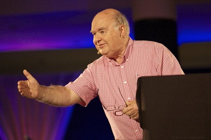 Prof. John Lennox speaking at a previous ELF conference. / ELF