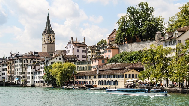 A view of Zürich, in Switzerland. / Wikimedia (CC),Zürich, wikipedia