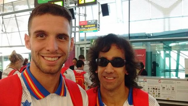 Tim Stewart with Martín Parejo, in Rio 2016. ,martín parejo, tim stewart