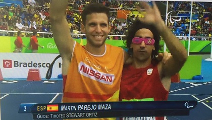 Tim Stewart y Martín Parejo before competing en Rio 2016. /  TVE