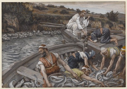 James Tissot, The miraculous draught of fish. /  Brooklyn Museum