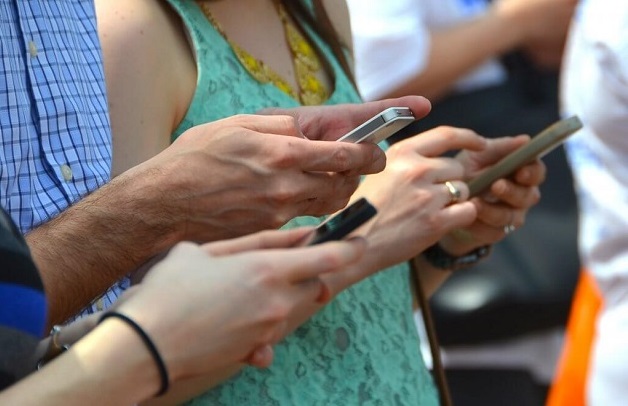 mobile phones, media, social