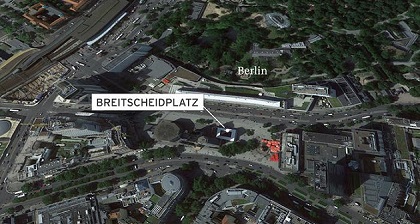 The location of the Berlin Christmas market. / Deutsche Welle