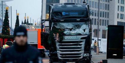 The truck used in the Berlin attack. / Reuters
