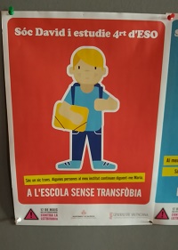 The campaign against transphobia promoted by the regional government of Valencia. / EF