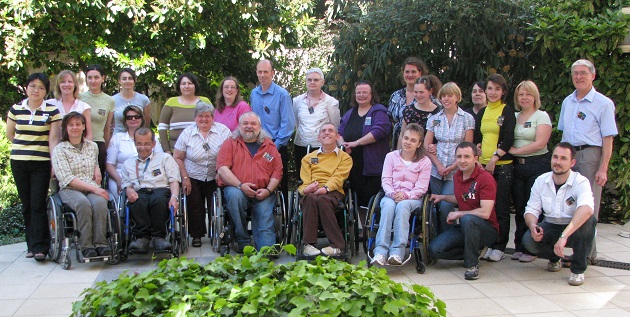 Participants of an European Disability Network meeting in Budapest. ,European Disability Network