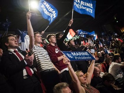 Le Pen supporters in Lyon.
