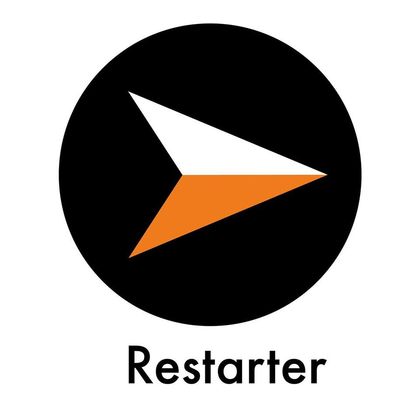 Restarter logo.