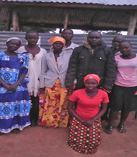 Church members who prayed for Hassan Muwanguzi in eastern Uganda. / Morning Star News