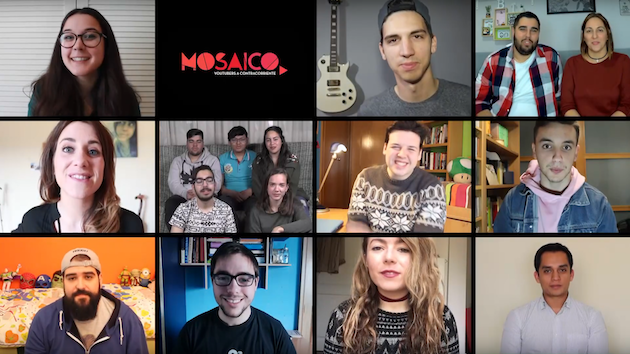 mosaico, youtubers