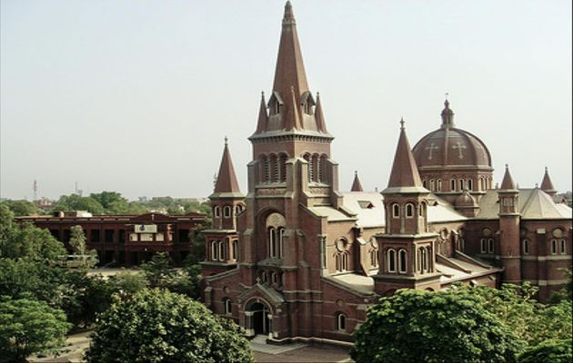 A Catholic church in Lahore.,