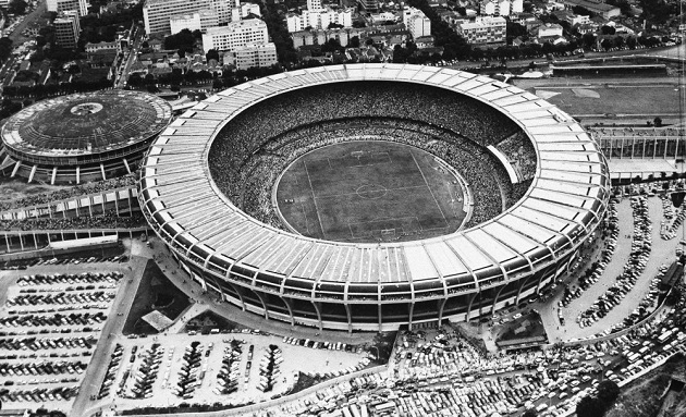 The Maracana stadium, in 1950. ,maracana