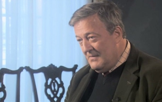 Stephen Fry, during the interview with RTE in which he attacked the Christian idea of God. / RTE,