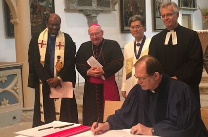 The signing ceremony was held in Wittenberg. / WCRC