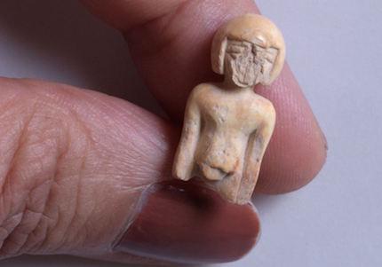 One distinct and rare finding is a small ivory statue of a woman. / IAA