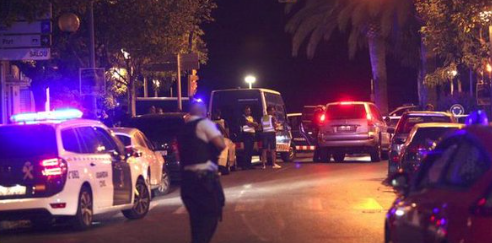 Police in Cambrils, after five suspects were shot dead after injuring seven people.