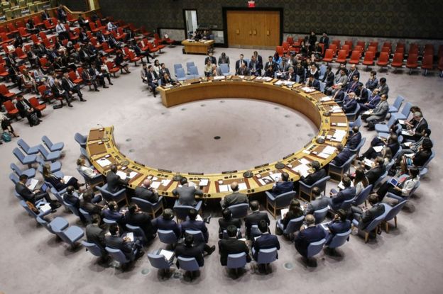 UN Security Council held an emergency meeting on Monday.,