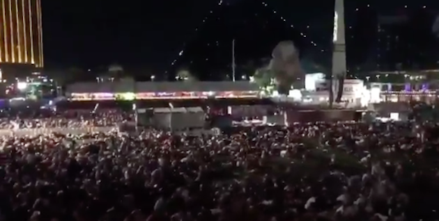Thousands were attending a Counry music festival when the gunman killed about 50. / Twitter,