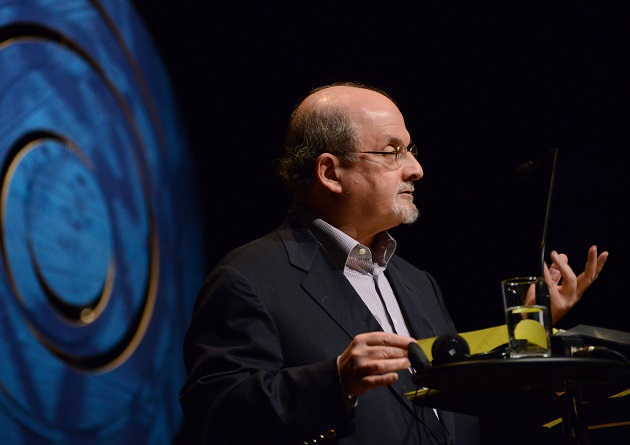 Salman Rushdie, in Brazil, in 2014. / Wikimedia Commons (CC),