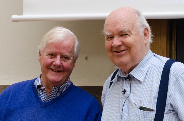 Os Guiness and John Lennox, at the FEUER conference in Prague. / Tony Watkins