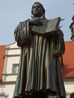 Statue of Martin Luther.