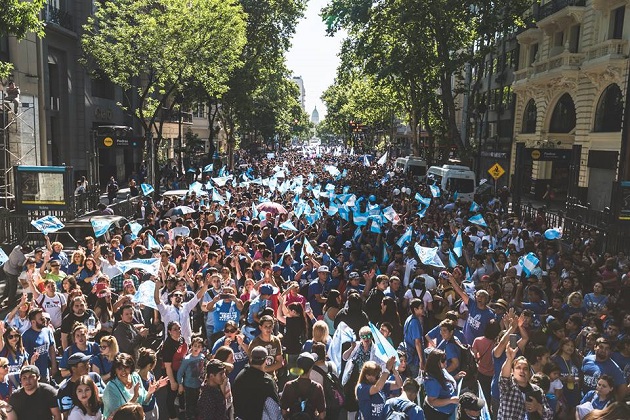 The Buenos Aires 2017 March for Jesus. / Photos:  Facebook - Marcho por Jesús