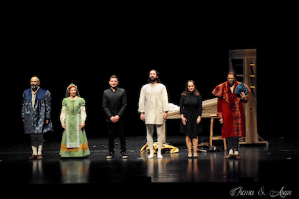 The theatre company Bambalua has recreated episodes of the life of Francisco de Enzinas. / Chema&Asun