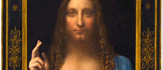 Leonardo da Vinci’s Salvator Mundi (ca. 1500).,