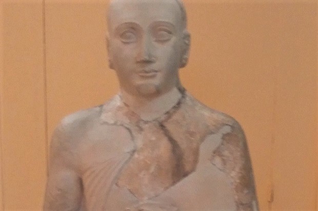 A representation of Gudea of Lagash, in the Istanbul Archaeology Museum. / Marc Madrigal.,