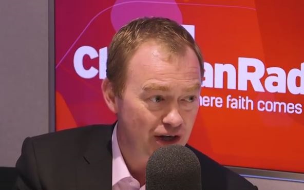 Tim Farron spoke about his faith in an interview with Premier Radio. / Premier,