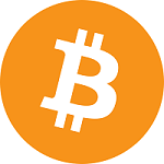 The Bitcoin symbol.