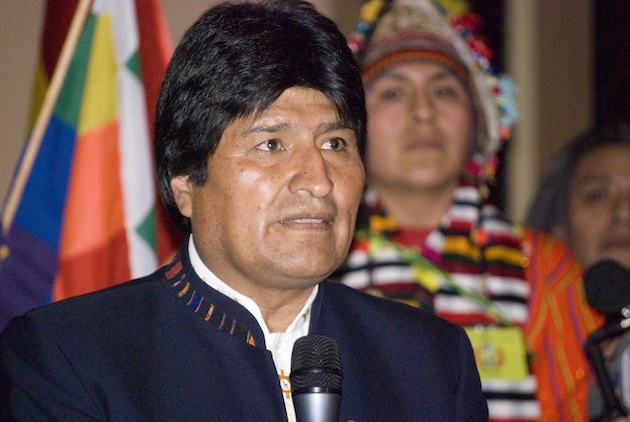 Evo Morales, president of  Bolivia. / Sebastian Baryli, Flickr (CC),