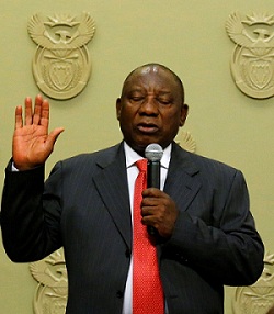 Cyril Ramaphosa, the new acting president . / Mike Hutchings, Reuters