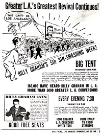 An invitation to a revival event with Billy Graham, in 1949. / CT, BGEA